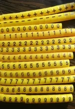 Rotuladores de Cable de EC-0, letras de 0 a 9 + - X 600 Uds. (Each50 Uds.) para diámetro de Cable 1,5 sq. Mm ~ 3,0 sq mm Cable de marcadores