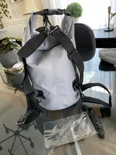 Bolsa impermeable de PVC de 15L con funda para teléfono, mochila impermeable para natación, senderismo, bolsa seca, saco enrollable para surfear y pescar