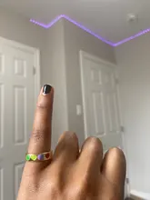 Anillo de corazón de amor esmaltado para mujer, sortija Vintage Bohemia colorida, 2021