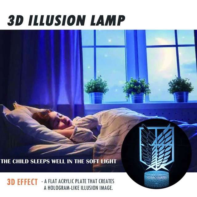 ATTACK ON TITAN 3D LED LAMP