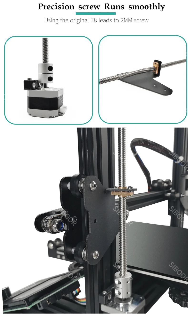 Dual Z Axis Upgrade Kits T8 with Lead Screw Stepper Motor For Creality Ender 3/Ender 3 Pro/Ender 3 V2 3D Printer Parts Z Axis Dual Z Axis Upgrade Kits T8 with Lead Screw Stepper Motor For Creality Ender 3/Ender 3 Pro/Ender 3 V2 3D Printer Parts Z Axis