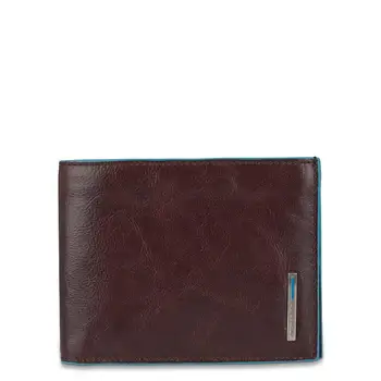 

Blue Square Wallet Saddle Brown