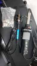 Pistola de aire caliente 8018lcd, 220v, 450w, estación de soldadura de Bga refundido, soldadura de hierro, 4 boquillas BGA VS 858 8858 8032 858D