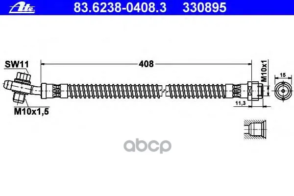 Шланг Тормозной Ate 83623804083 Ate арт. 83623804083