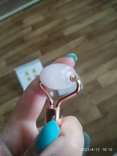 Rodillo de Jade de cuarzo rosa para masaje Facial, masajeador adelgazante Facial, piedra de Jade Natural, conjunto de belleza para el cuidado de la piel