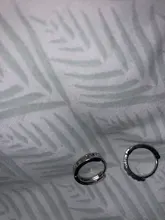 1 par de pendientes en línea de acero inoxidable con cristales, pendientes de aro, pendientes Brincos para mujeres y hombres, joyería