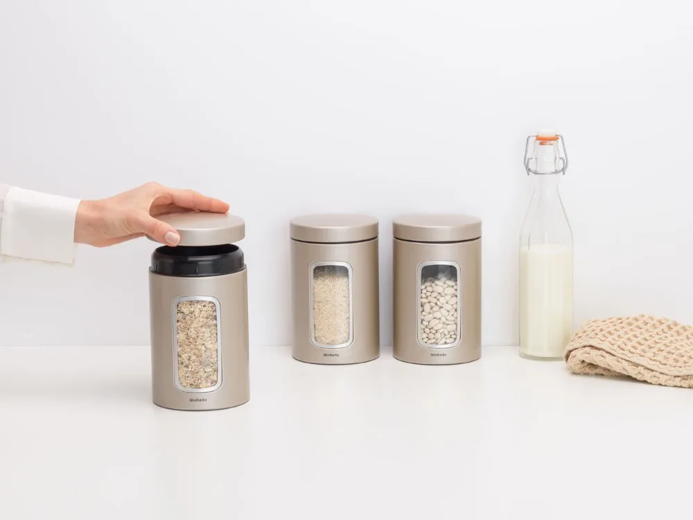 304842 Window Canister Set, 1.4L - Champagne - 8710755304842 -21233