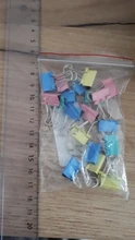 20 Uds colorido Clips de carpeta metálicos Clip de papel 15mm escuela insumos de aprendizaje para oficina Color al azar de alta calidad