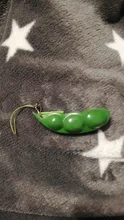 1pc infinito apretar Edamame de expresión de clave de la cadena colgante ornamento para aliviar el estrés de descompresión juguetes antiestrés