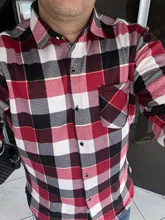 Aoliwen-camisa cálida de invierno para hombre, camisa con estampado de moda gruesa de terciopelo, camisa a cuadros de manga larga, Camiseta tipo vestido sizeL-5XL