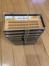 60 paquete Pestaña de visón Natural de la extensión del 3D ruso Volumen de pestañas individuales 20D de pestañas de injerto maquillaje cilios