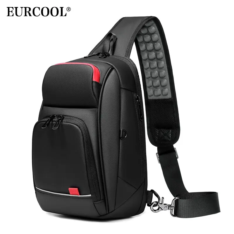 Eurcool 9.7" Ipad Crossbody Shoulder Bag For Men Short Trip Water