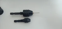 1pc 6.35mm Quick Change Keyless Drill Bit Chuck Hex Shank Adapter Converter Tool