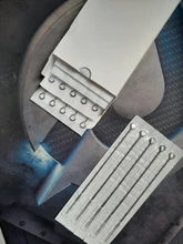 Agujas de tatuaje de acero desechables, delineador redondo para tatuar, equipo de tatuaje de alta calidad, 50 Uds.