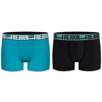 

FREEGUN Boxers type boxer pack 2/6 units in various Colour plain basic.