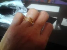 XIYANIKE-anillos de plata de ley 925 para mujer y parejas, joyería de fiesta curva de doble capa chapada en oro