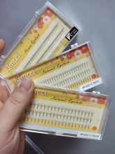 Kimcci-extensiones de pestañas individuales, 2D/3D/4D/5D/6D, profesional, suave, Natural, negro, maquillaje de pestañas postizas