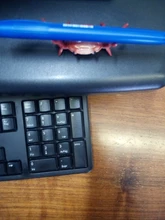 Japoneses nuevos creativos lindo cangrejo pluma titular halterofilia cangrejos Penholder estante soporte de almacenamiento regalo papelería