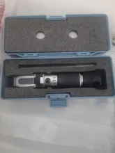 De alcohol refractómetro de azúcar Brix 0-40% de alcohol 0-25% de un alcoholímetro medidor de azúcar refratometro con caja de venta al por menor 40%