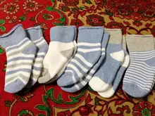 5 Pair/lot new cotton thick baby toddler socks autumn and winter warm baby foot sock