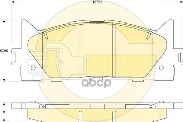 Колодки Тормозные Toyota Camry V40 06-/V50 11-/Lexus Es 240/350 06- Передние Girling 6134299 Girling арт. 6134299