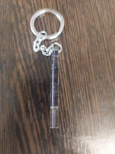 FANGQINGMAO-llavero personalizado de acrílico, charm, transparente, de plástico epoxi, transparente