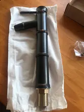 Basin Faucets Vessel Water-Tap Bathroom Sink Tall Brass Bamboo Black Retro Single-Hole