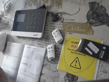 Inalámbrico Tuya APP SIM GSM casa RFID de seguridad antirrobo LCD teclado táctil sistema de alarma WIFI/GSM kit de Sensor ruso español voz