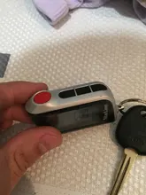 Llavero para mando a distancia LCD Vertical A93, sistema de alarma antirrobo para coche, bidireccional, rusa, A93