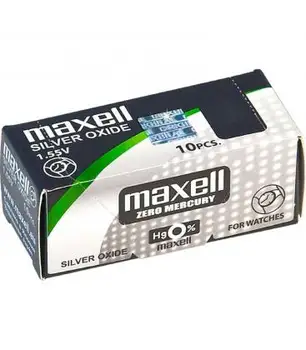 

Pilas de boton Maxell bateria original Oxido de Plata SR621W 1.55V blister 10X Uds