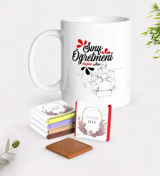 

Personalized Class Teacher White Mug and Chocolate Gift Seti-12