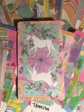 Cartas de Tarot de unicornio de cristal, guía, adivinación, Destino, Juego de mesa, 78 cartas/juegos
