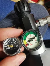 Refill-Adapter Charging-Valve Air-Filling-Station M18x1.5 400bar with 6000psi-Gauge 50cm