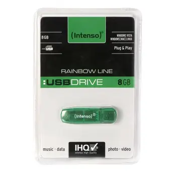 

Deep Rainbow Line USB flash drive 8 GB USB Type A 2.0 Green
