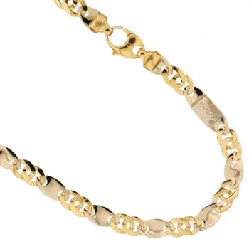 

Yellow Gold Filled Men 'S Necklace and White 803321735519