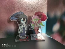 Figuras de acción de Anime Demon Slayer, no Yaiba Kimetsu, acrílico, soporte de escritorio, modelos, plato, pastel, actividades, decoración de escritorio