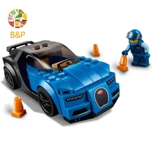 75878, 187 шт., техническая серия, модель автомобиля "чемпионы скорости", строительные блоки, кирпичи, развивающие игрушки, подарок 10777