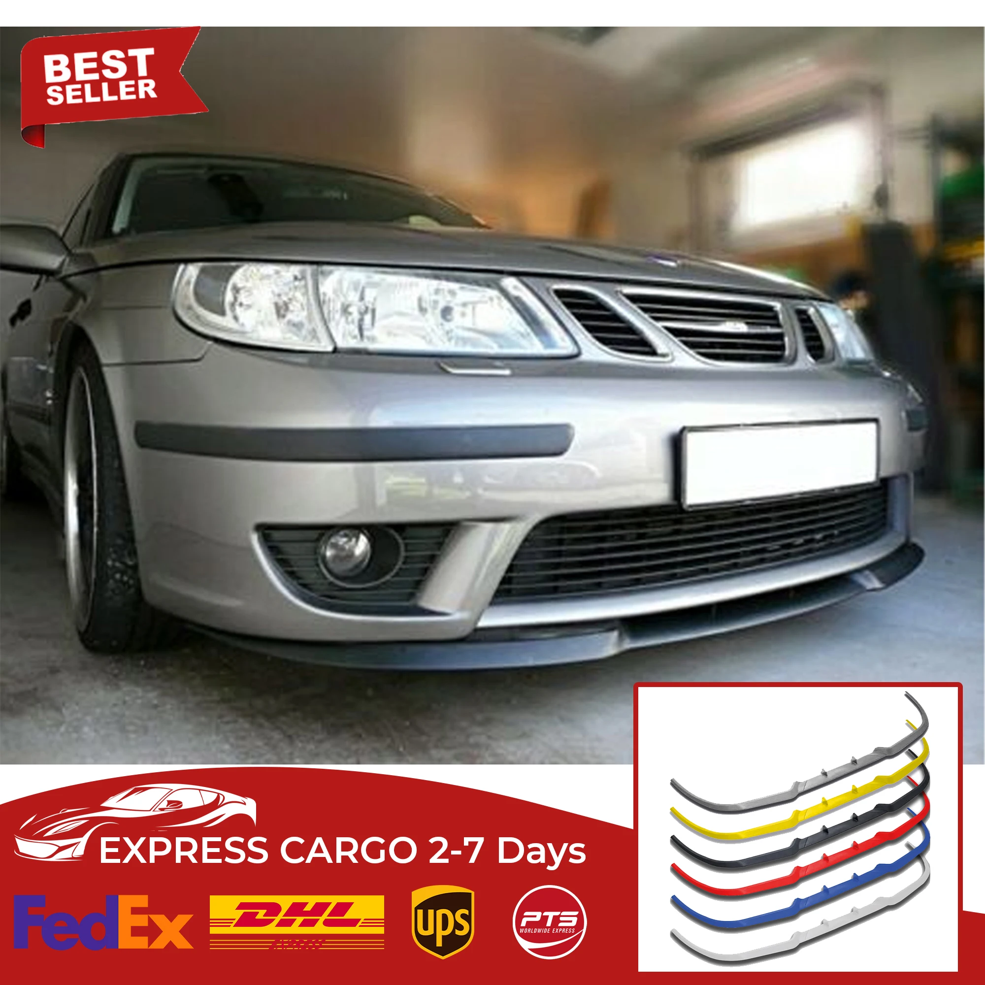 Per Saab 9-3 93 Mk1 Mk2 Cupra R Spoiler Anteriore Paraurti Lip Euro Spoiler Lip Universal 3 Pcs Body Kit
