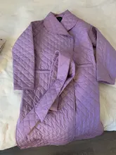 Winter Coat Parkas Long-Jacket Thin Toppies Autumn Womens Plaid Argyle Belt Double-Breasted-Belt