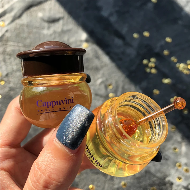 Honey Beewax Lip Care Natural Extract Lip Balm Makeup Primer Moisturzing Night Sleep Mask Chap Repair 10g