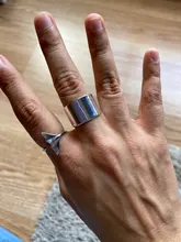 RYOUCUTE auténtica plata pura joyería de Color Simple coreano grande suave Anillos para las mujeres boda dedo anillo abierto Anillos Anelli