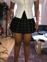 Skirt Knee-Length High-Waist Fall/winter Women's A-Line Above Folded New