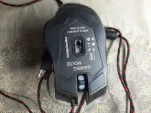 Ratón de juegos con cable USB-ratón ergonómico para ordenador portátil, periférico ajustable con 7 botones, retroiluminado con LED, 5500DPI, profesional