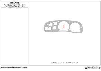 

Interior trim for Ford Excursion 2000-2003. Set L455.