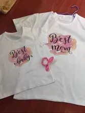 Camisetas familiares a juego para mamá y yo, ropa para bebé, niña e hija, trajes para niño, mamá, Día de San Valentín