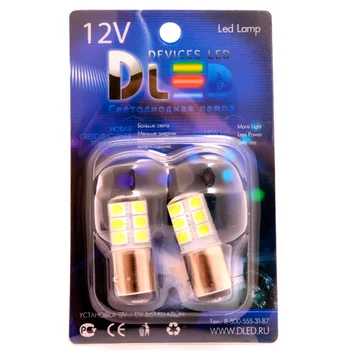 

1pcs LED Car Lamp 1156 - P21W - S25 - BA15s - 12 SMD 5050
