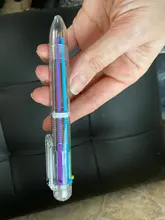 Lote de bolígrafos coloridos multifuncionales, 6 en 1, Multicolor, material escolar, 1 unids/lote