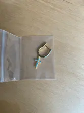 Ayudante de Plata de Ley 925 colgante de plata Cruz pendientes Zirconia cúbico joyas varios Cruz colgante gota pendientes colgantes para regalo