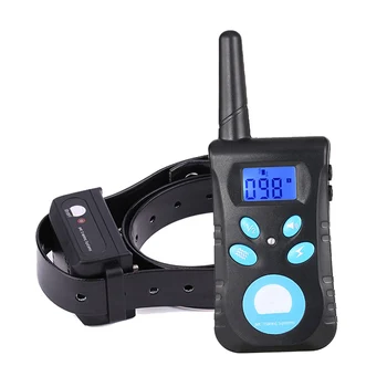 

2 in 1 Remote Dog Training Collar with Auto No Bark Function Electric Shock Vibration Beep Dog Training Device 12sets/lot 15DSP