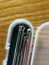 4 unids/set Blackhead Comedone acné grano herramienta removedor de la espinilla cuchara agujas Facial limpiador de poros para herramienta para cuidado de la piel Facial